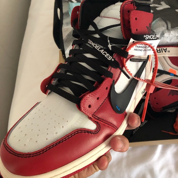 Off white air jordan 1 AJ1 Chicago - Picture 4 of 7